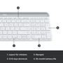 Logitech MK470 Slim Wireless Keyboard and Mouse Combo, Standard Receiver (USB-A) (Off-White)