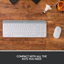 Logitech MK470 Slim Wireless Keyboard and Mouse Combo, Standard Receiver (USB-A) (Off-White)