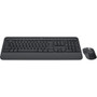 Logitech Signature MK650 Wireless Keyboard and Mouse Combo for Business, Logi Bolt USB Receiver (USB-A) (Graphite)