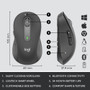 Logitech Signature MK650 Wireless Keyboard and Mouse Combo for Business, Logi Bolt USB Receiver (USB-A) (Graphite)