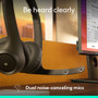 Logitech Zone 305, Wireless Bluetooth Headset, MS Teams (USB-A/C Receiver)
