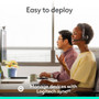 Logitech Zone 305, Wireless Bluetooth Headset, MS Teams (USB-A/C Receiver)