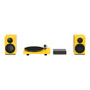Pro-Ject Colourful Audio System E All-In-One True Analog HiFi Stereo System (Satin Yellow) with WiiM Pro Plus