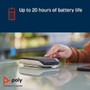 Poly Plantronics Sync 20M USB Bluetooth Smart Speakerphone, Microsoft Teams, USB-C/A Adapter