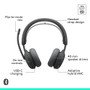 Logitech Zone Wireless 2 ES for Business ANC Headset, UC (USB-A/C Adapter)
