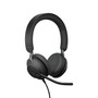 Jabra Evolve2 40 SE UC Stereo, Wired USB Headset, USB-C/A (Black)