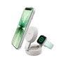 Belkin UltraCharge Pro 2-in-1 Convertible Magnetic Charger with Qi2 25W (White)