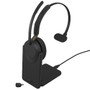 Jabra Evolve3 65 UC Mono, Wireless Bluetooth Headset, Link 390 Adapter, With Charging Stand, USB-C
