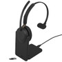 Jabra Evolve3 65 MS Mono, Wireless Bluetooth Headset, Link 380 Adapter, With Charging Stand, USB-C