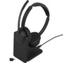 Jabra Evolve3 45 UC Stereo ANC, Wireless Bluetooth Headset, Link 390 Adapter, With Charging Stand, USB-C