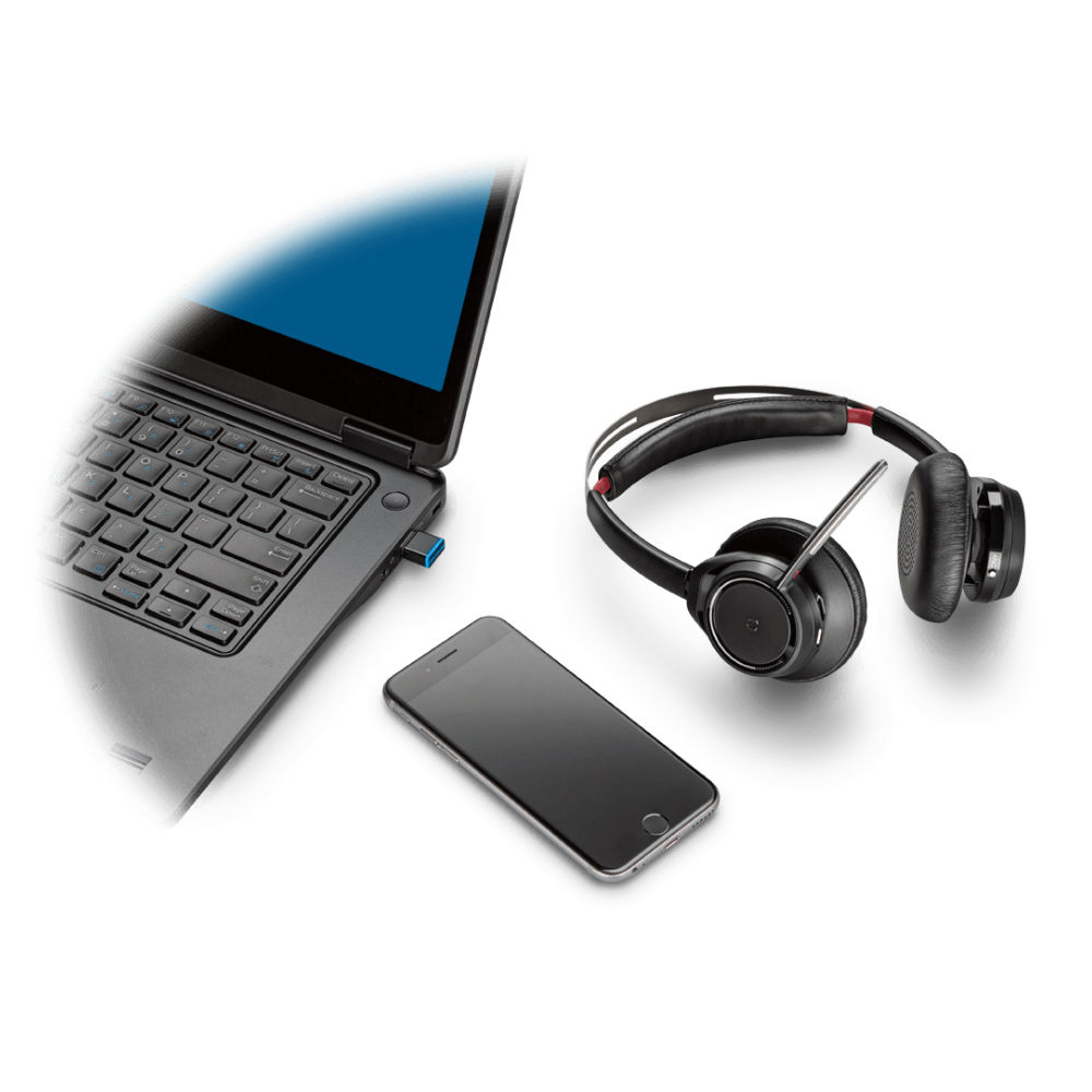 新品 Poly Voyager Focus UC B825-M ヘッドセット plantronics-b825-m-voyager-