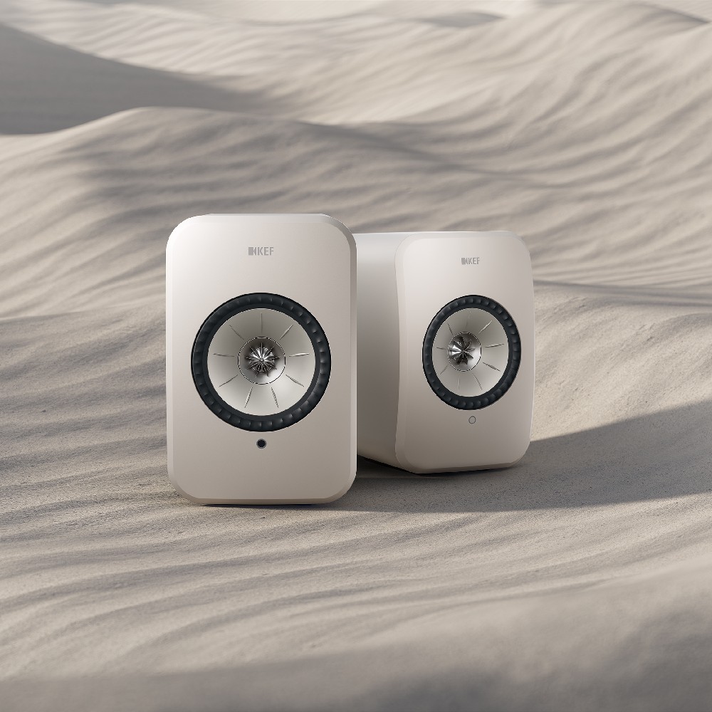 KEF LSX II LT ストーンホワイト KEF LSX II LT (Stone White) Powered speakers with Wi-Fi