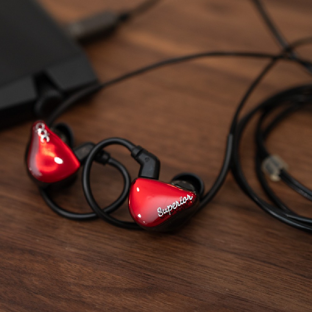 イヤホン qdc SUPERIOR In-ear monitor VermilionRed QDC SUPERIOR Vermilion Red [Earphones with 10mm single full
