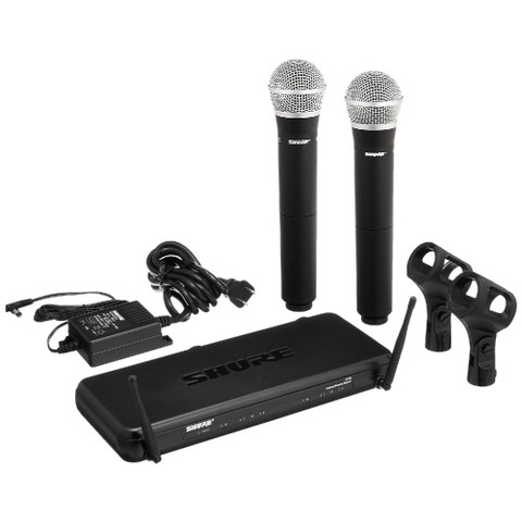 ほぼ未使用SHURE SVX Dual WirelessSVX288/PG58 SVX288/PG58 - デュアルボーカルワイヤレスシステム - Shure 日本
