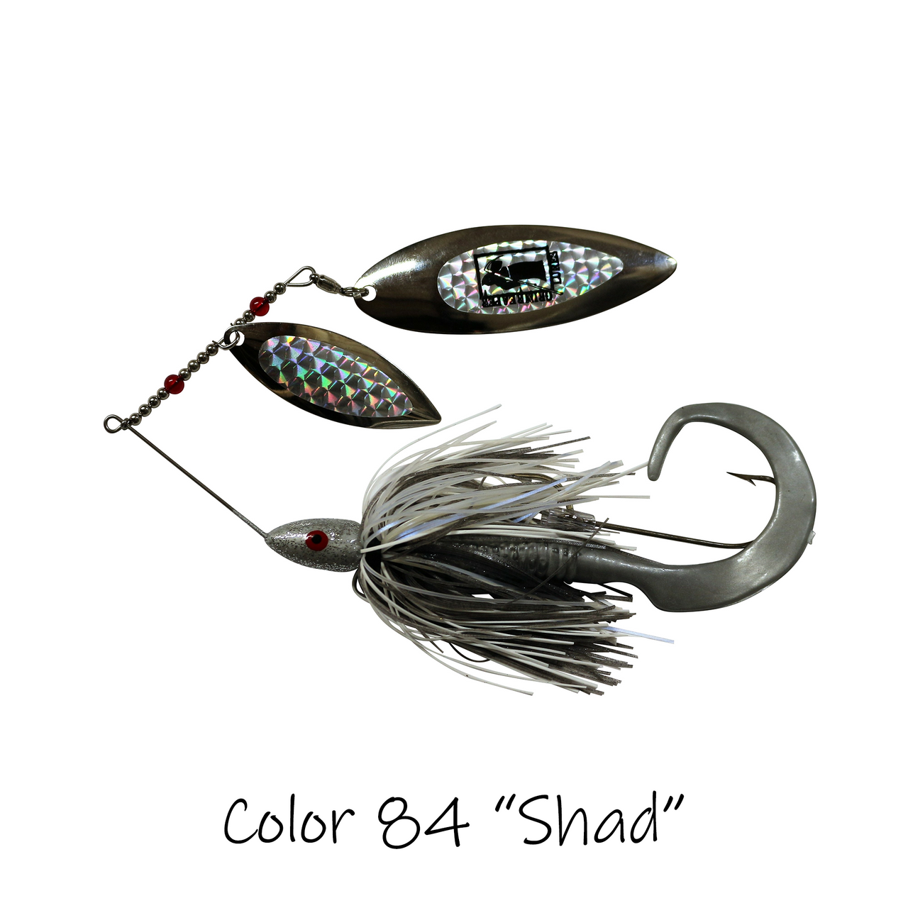 willowleaf BAITFISH PRISM CHART/BLACK spinner blades #4