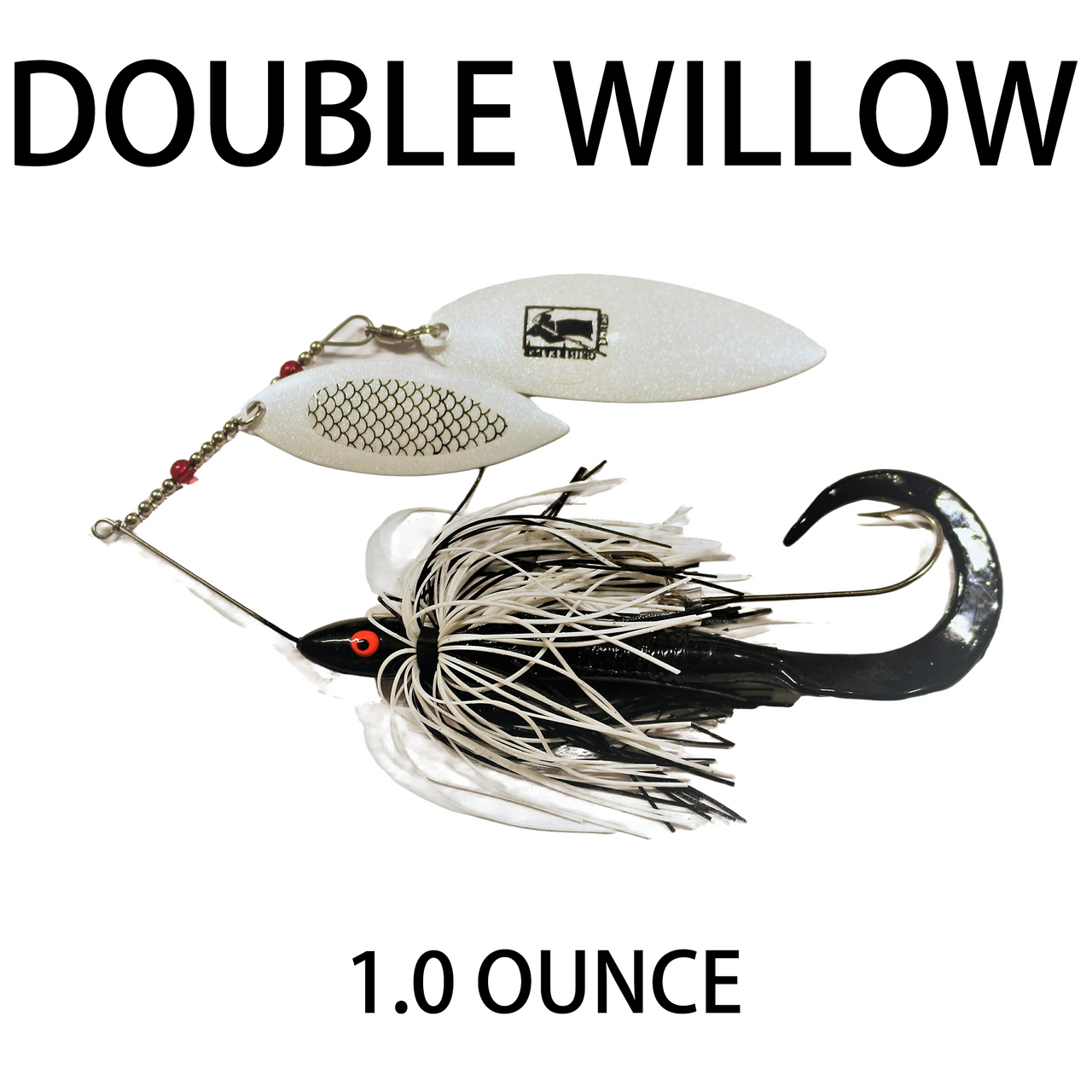 H2O Xpress Double Willow Spinner Bait 1/2oz Chartreuse White Spinner Bait  Lure