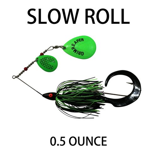 Slow Roll Spinner Bait Model - 0.5 Half Ounce Slow Roll Spinner Bait Model - 0.5 Half Ounce