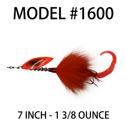 Flying C ,Bullet Head Bucktail Spinner Lure Copper 12g & 16g 6