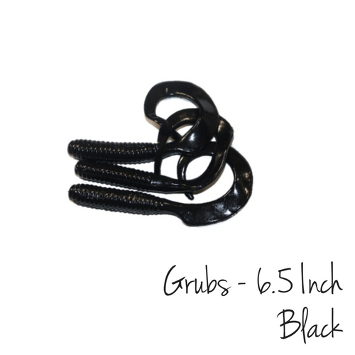 Black Trailer Hook Grubs