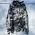 Front of snow camo hoodie independent trading company heavy weight hooded sweatshirt hoodie