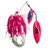 One Ounce Spinnerbait Fishing Lure Double Willow Pink White Blue