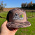 Grim Reaper Lures embroidered logo on Richardson 168P Bark Duck Camo trucker hat