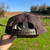 Grim Reaper Lures embroidered logo on Richardson 168P Bark Duck Camo trucker hat
