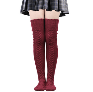 Thigh High Knit Socks