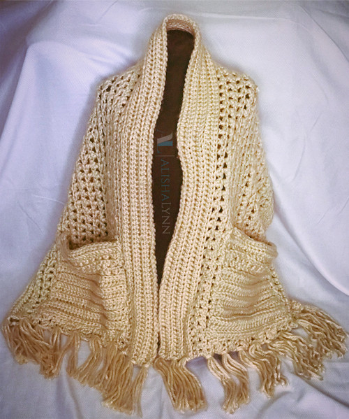Crochet Pocket Shawl Crochet Pocket Shawl