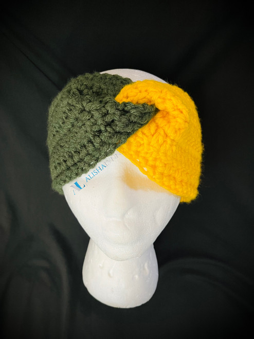 Two Toned Twisted Crochet Headband