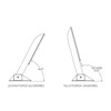 TACO Command Ratchet Hinge - 18-1\/2" - 316 Stainless Steel Polished w\/Hard Stop [H25-0048]