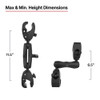 RAM Mount RAM Trolling Motor Stabilizer w\/Tough-Claw 1 - 1.6 Clamp Bases [RAP-404-404U]