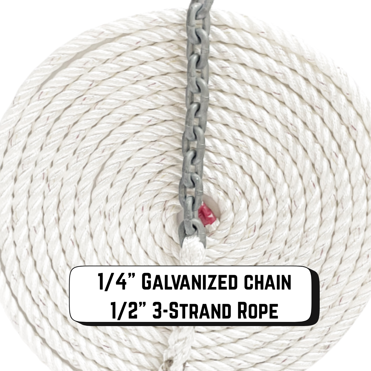 Island Anchor - 3/4 x 12' - 2 piece (White