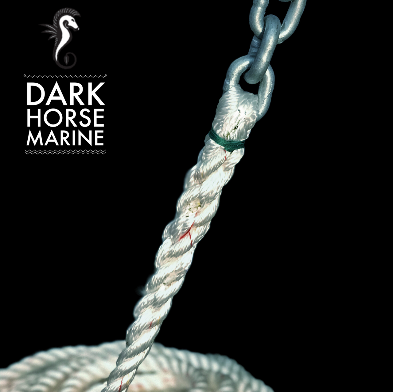 Dark Horse Marine Anchor Rode- 15' of 1/4 G4 Chain to 1/2 3-Strand Nylon  Rope