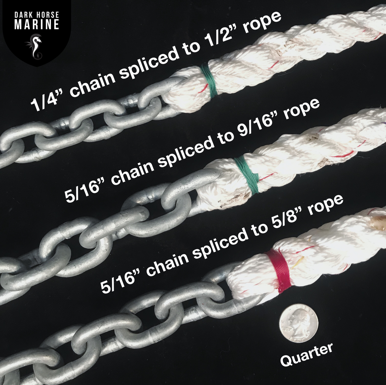 5/16 in. x 5 ft. Anchor Lead Chain in Stainless Steel