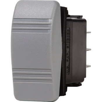 Blue Sea 8222 Water Resistant Contura III Switch - (ON)-OFF-(ON) - Grey [8222]
