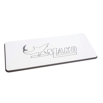 SeaDek Mako Logo Helm Pad - White\/Storm Grey Embossed [39638-80375]