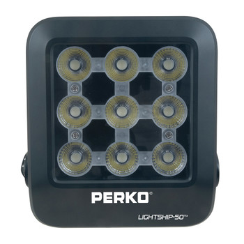 Perko Lightship 50 LED High Performance Floodlight - 12\/24V - Black [1643050F0B]
