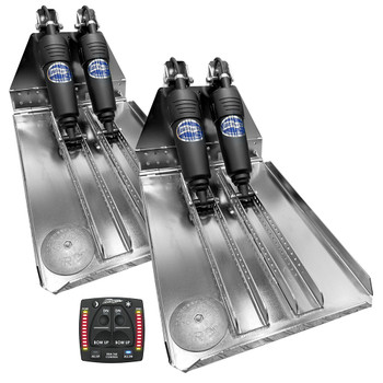 Bennett Marine BOLT 14x23 Dual Electric Trim Tab System w\/One Box Indication Unit [BOLT1423HD-OBI]