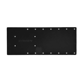 Sea Brackets 18" Straight Trolling Motor Plate f\/Garmin Kraken - Black [SEA2302-BLK]