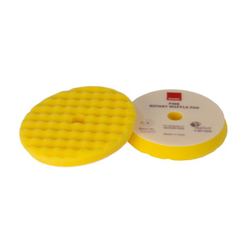 RUPES Velcro Waffle Fine Polishing Pad f\/Rotary Polishers 200mm - Yellow [9.WF200M]
