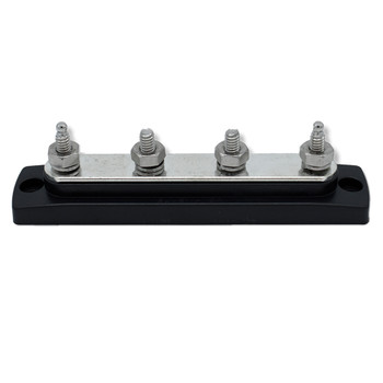 Bluewater Common Stud Busbar 4 Gang - Black [312303-B-020]