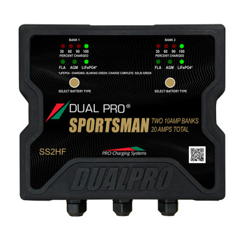 Dual Pro Sportsman Series HF Battery Charter - 20 Amp - 2 Bank [SS2HF]