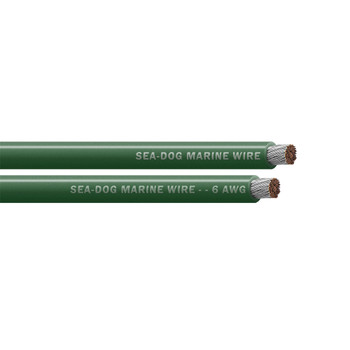 Sea-Dog 6 AWG Green Battery Cable - 25' [8006040]
