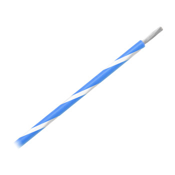 Pacer 14 AWG Gauge Striped Marine Wire 500' Spool - Blue w\/White Stripe [WUL14BL-9-500]
