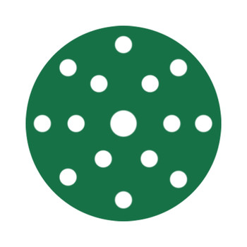 RUPES PROCUT Film Abrasive Discs 150mm (6") - 15 Holes - P180 Grit *Box of 50pcs [9.45FD180]