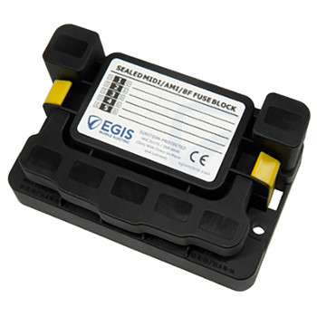 Egis MIDI 5x Fuse Block w\/Sealed Cover, M8 Inputs, M6 Outputs [3906B]