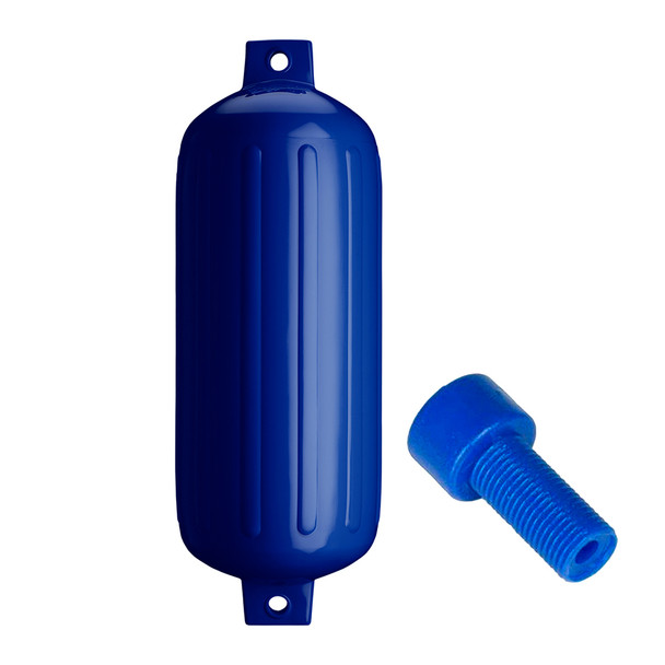 Polyform G-6 Twin Eye Fender 11" x 30" - Cobalt Blue w/Air Adapter