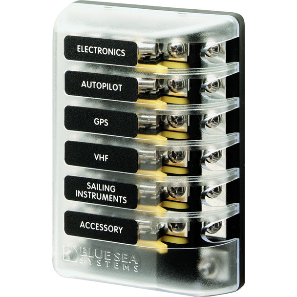 Blue Sea 5015 ST Glass Fuse Block w\/Negative Bus [5015]