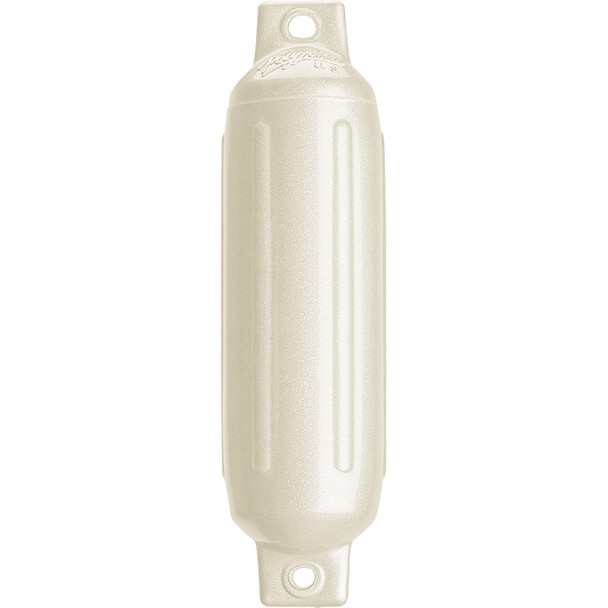 Polyform G-1 Twin Eye Fender 3.5" x 12.8" - Metallic White [G-1 METALLIC WHITE]